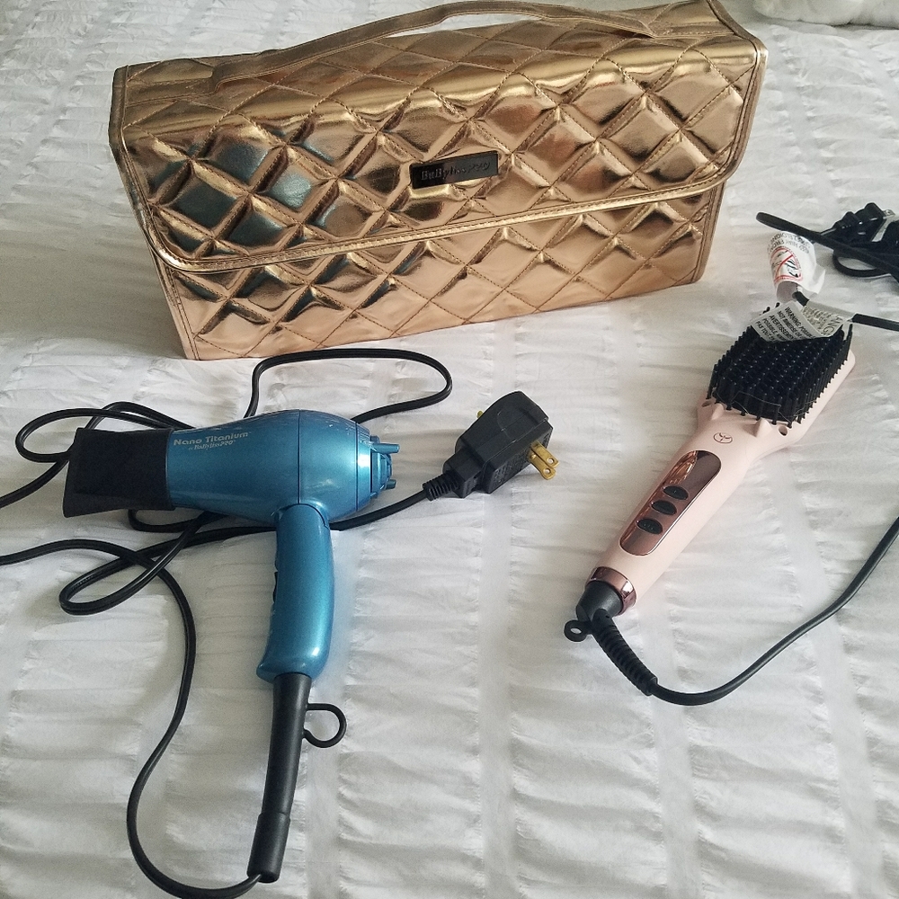 BaByliss Pro hair dryer & Lange LeVite brush